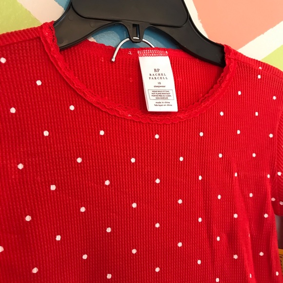 Rachel Parcell Red Dot Thermal Two-Piece Pajamas - Picture 3 of 5